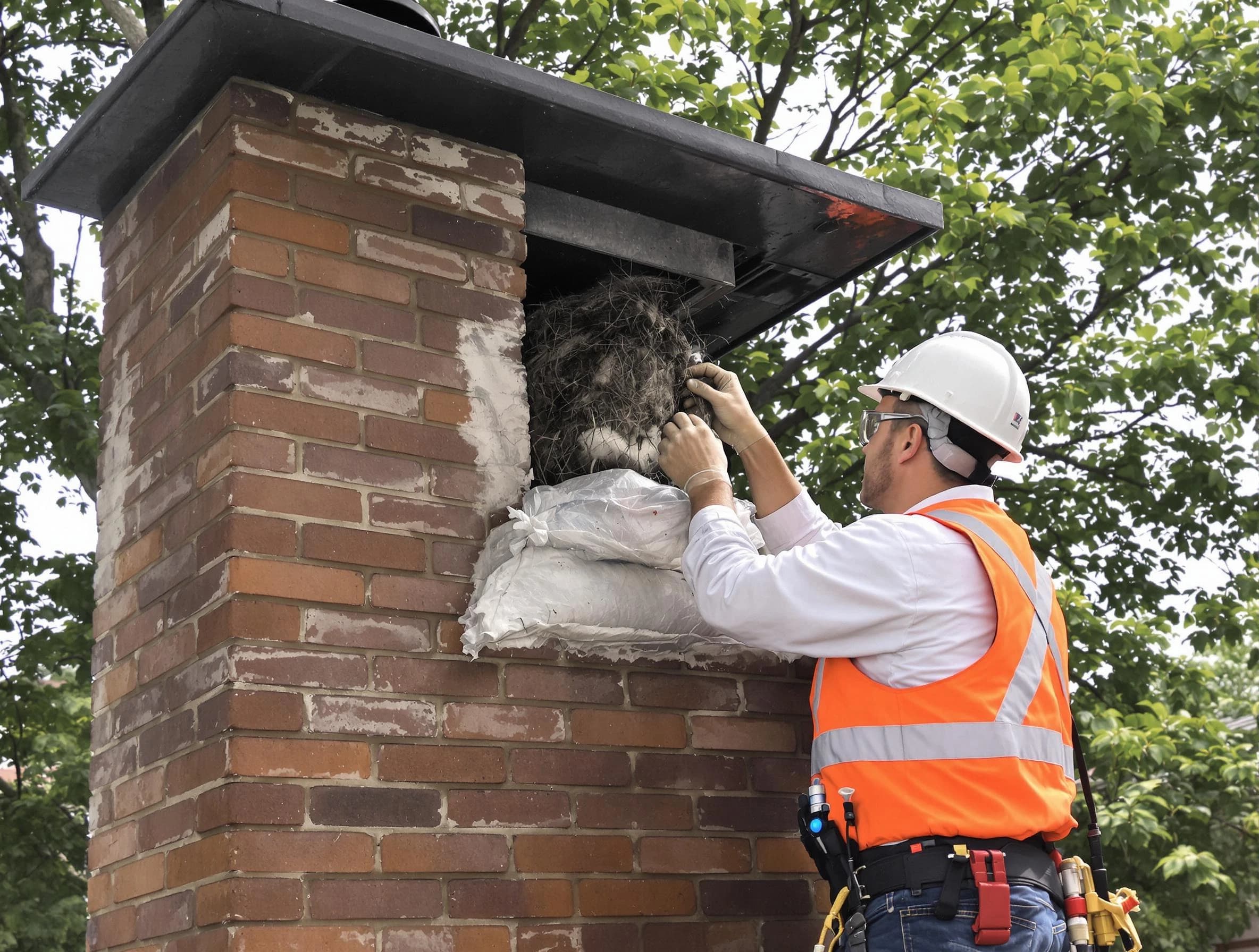 Humane removal of debris and animals by Cherry Creek Chimney Sweep in Cherry Creek, CO