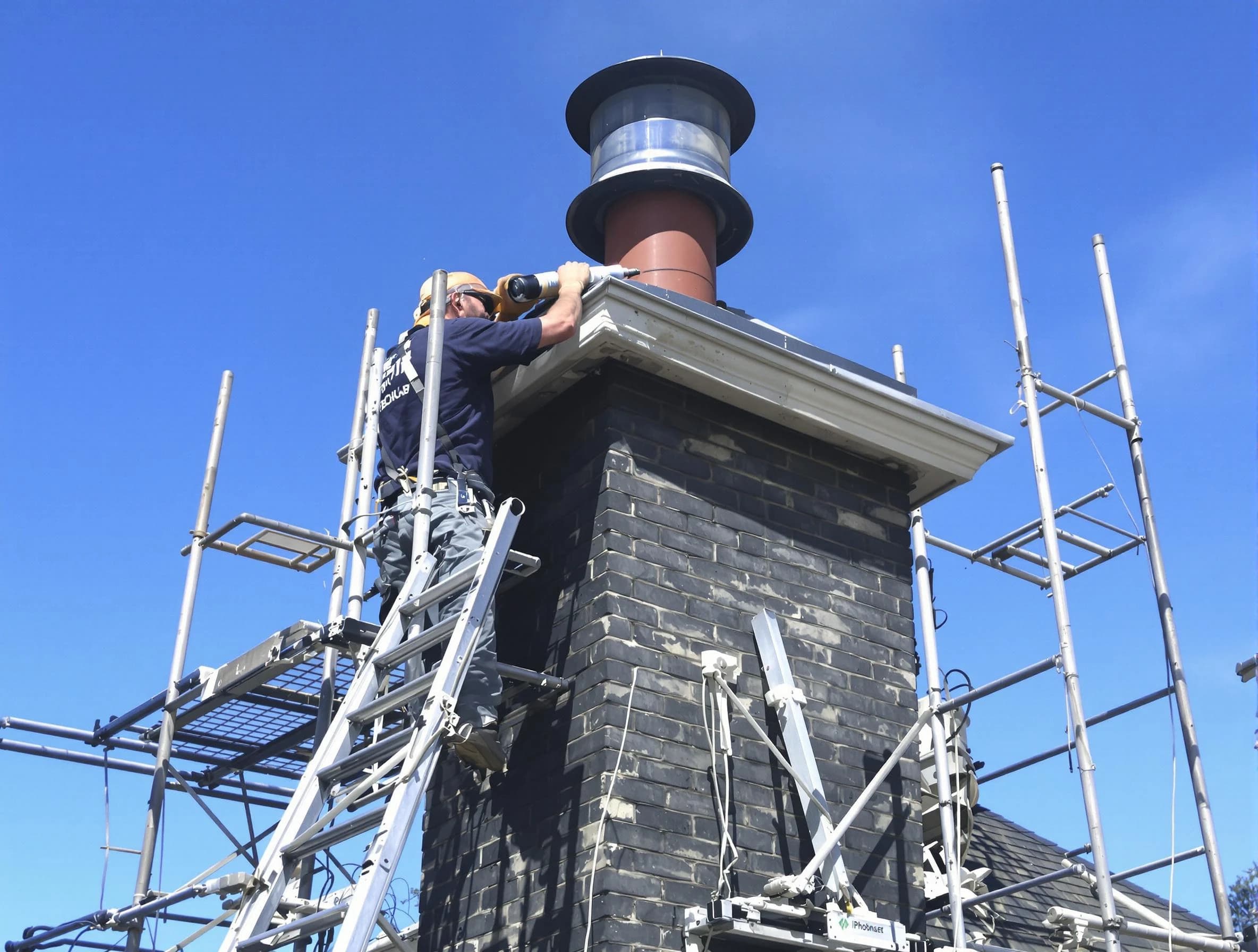 Sturdy chimney crown finished by Cherry Creek Chimney Sweep in Cherry Creek, CO