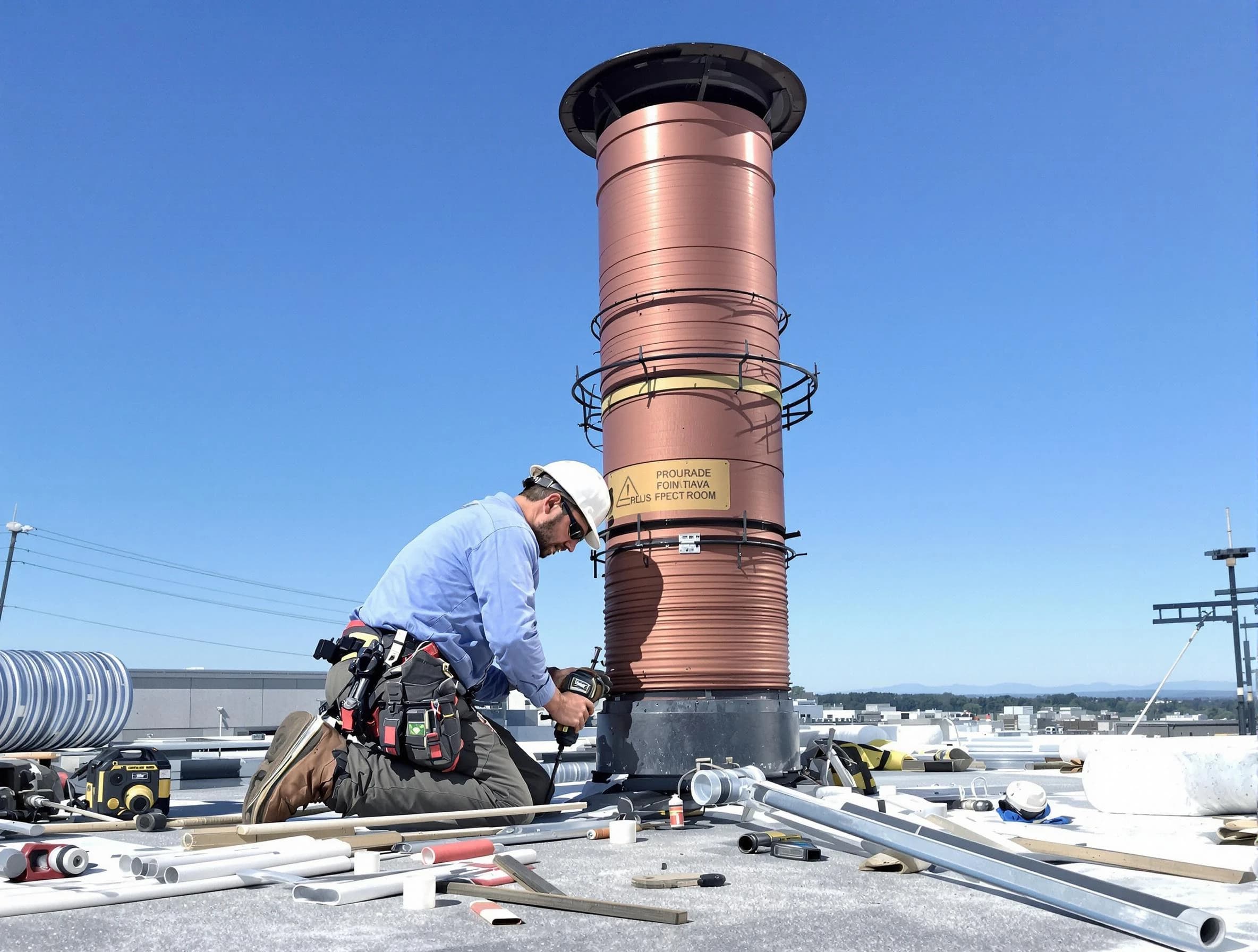 Installed chimney liner by Cherry Creek Chimney Sweep in Cherry Creek, CO
