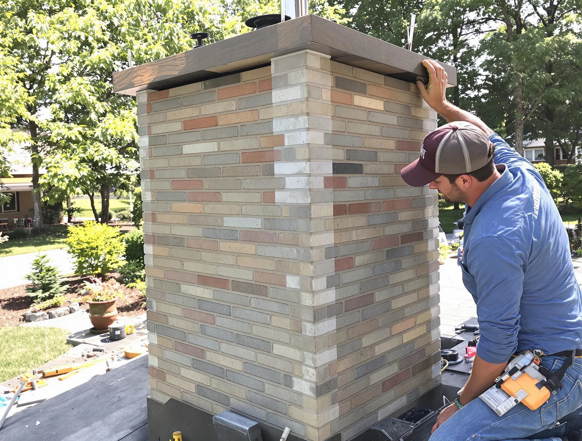Cherry Creek Chimney Sweep completing a modern chimney remodel in Cherry Creek, CO