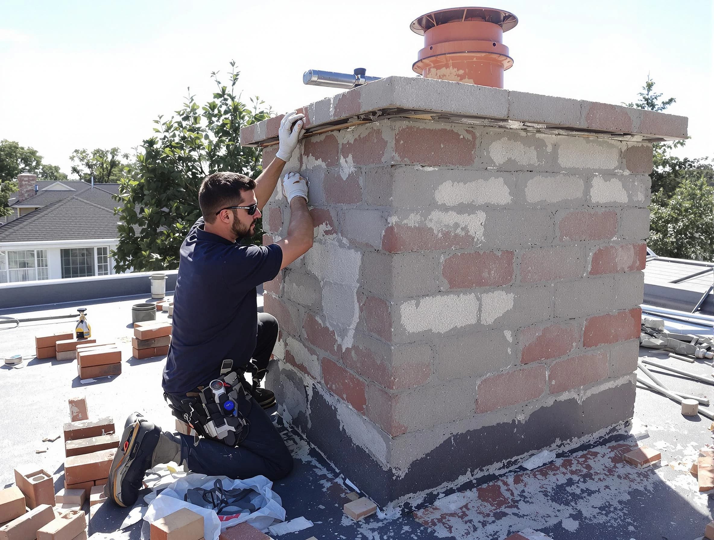 Advanced chimney repair process by Cherry Creek Chimney Sweep in Cherry Creek, CO