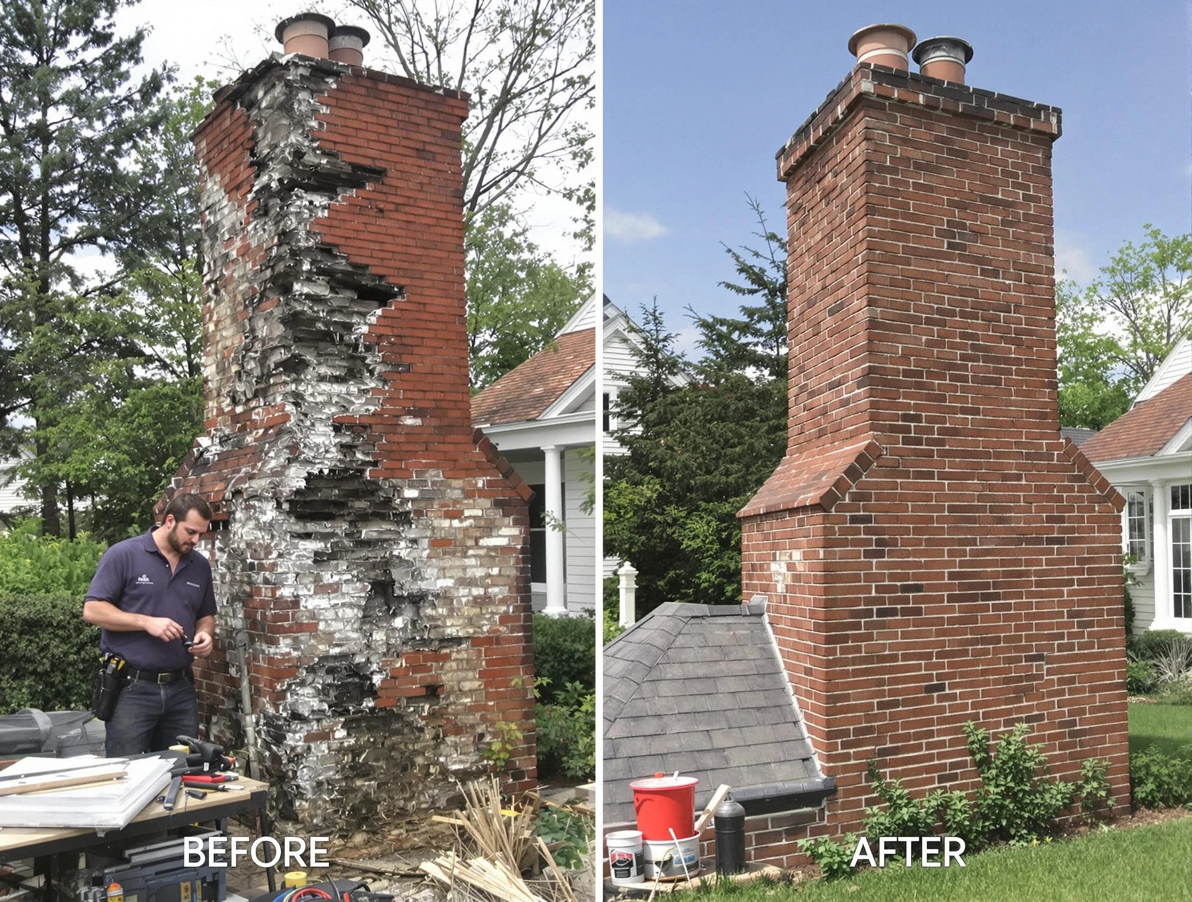 Cherry Creek Chimney Sweep performing a full chimney restoration in Cherry Creek, CO