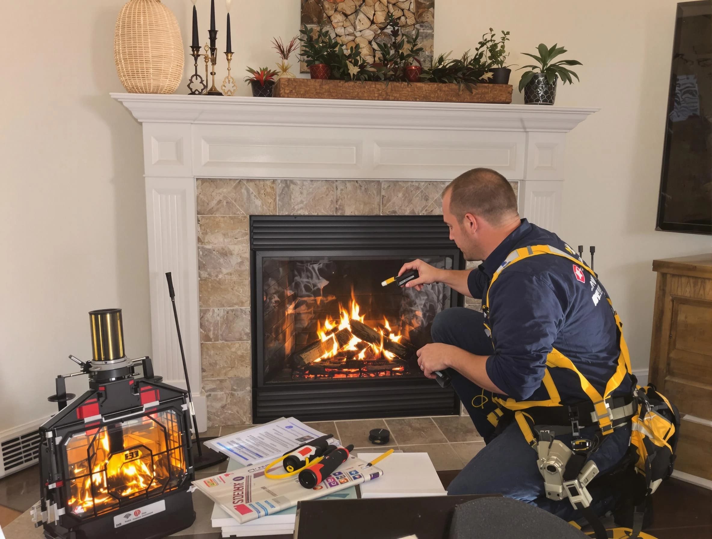 Safety-focused fireplace inspection by Cherry Creek Chimney Sweep in Cherry Creek, CO