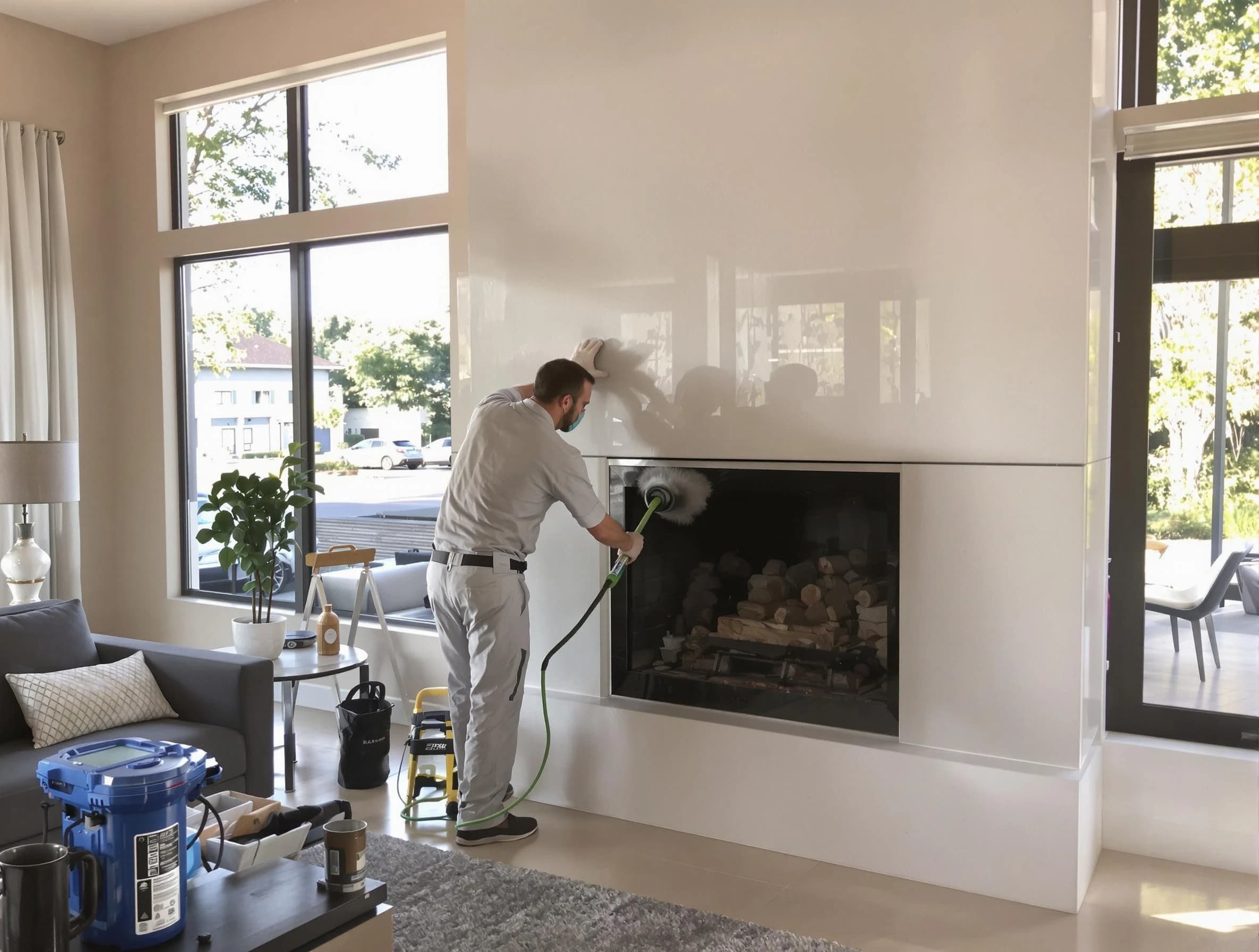 Cherry Creek Chimney Sweep performing thorough soot removal in Cherry Creek, CO