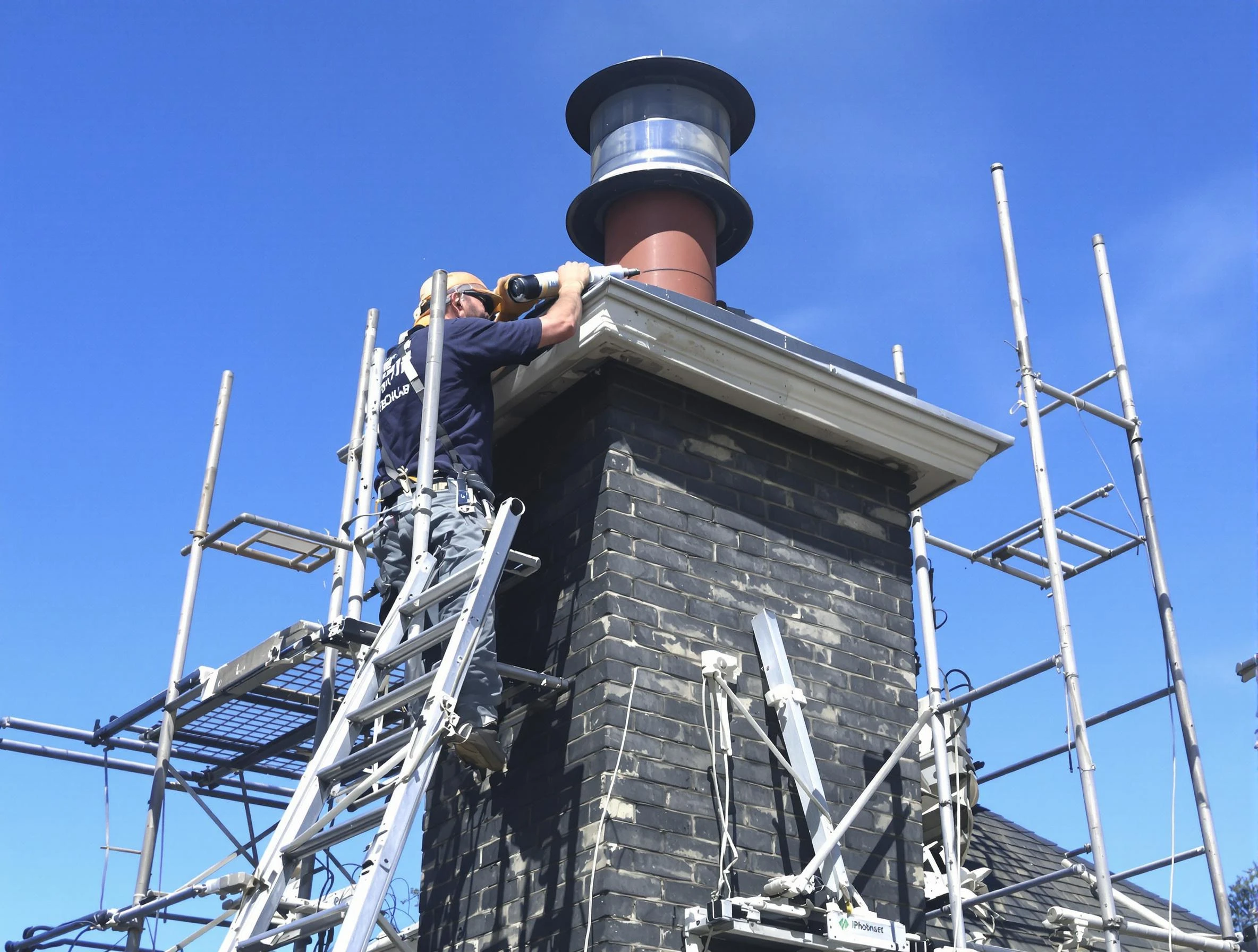 Sturdy chimney crown finished by Cherry Creek Chimney Sweep in Cherry Creek, CO