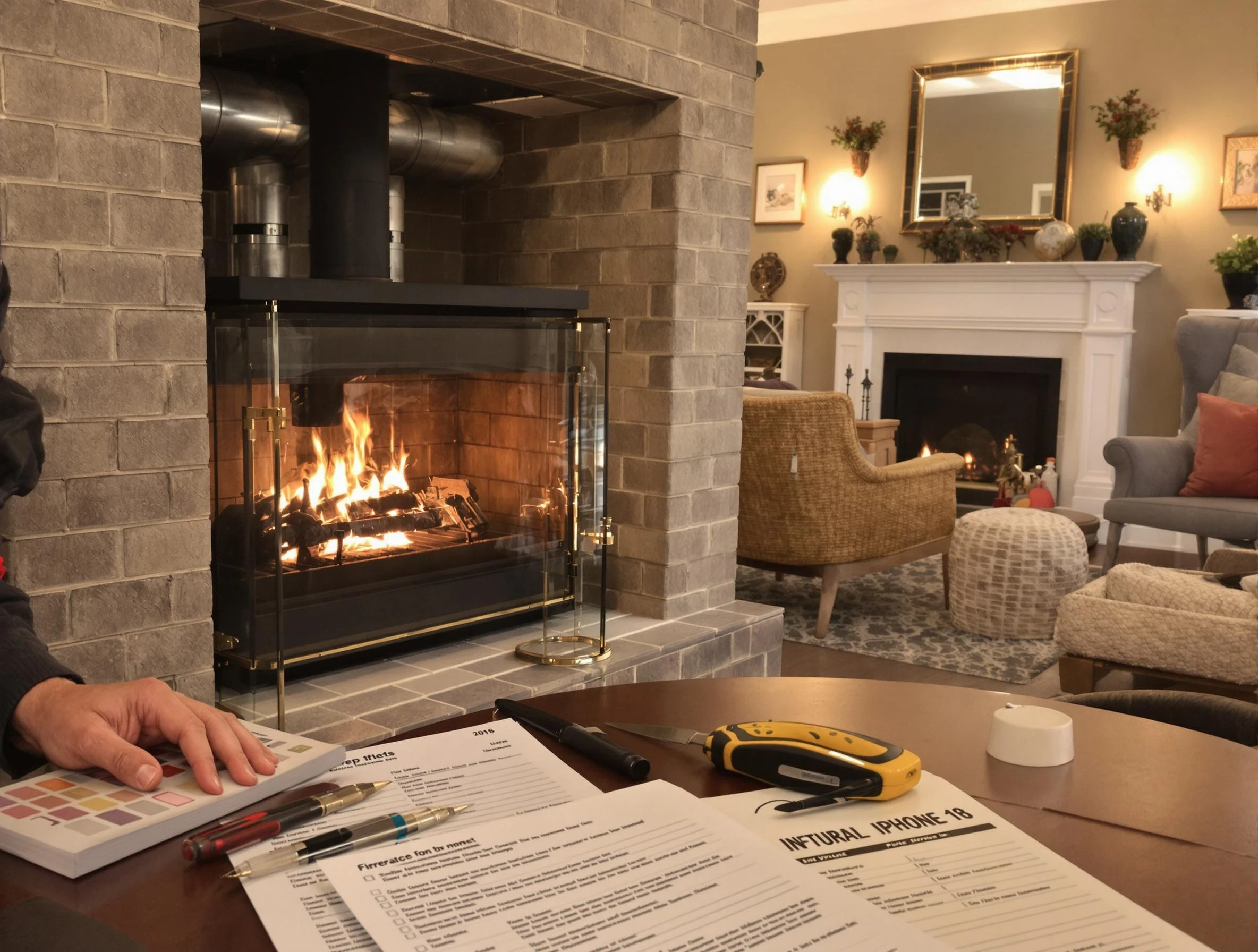 Cherry Creek Chimney Sweep verifying fireplace safety measures in Cherry Creek, CO